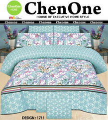 3 PCs Bed Sheet | Double Bed | King Size | Box Pack | Design-1711
