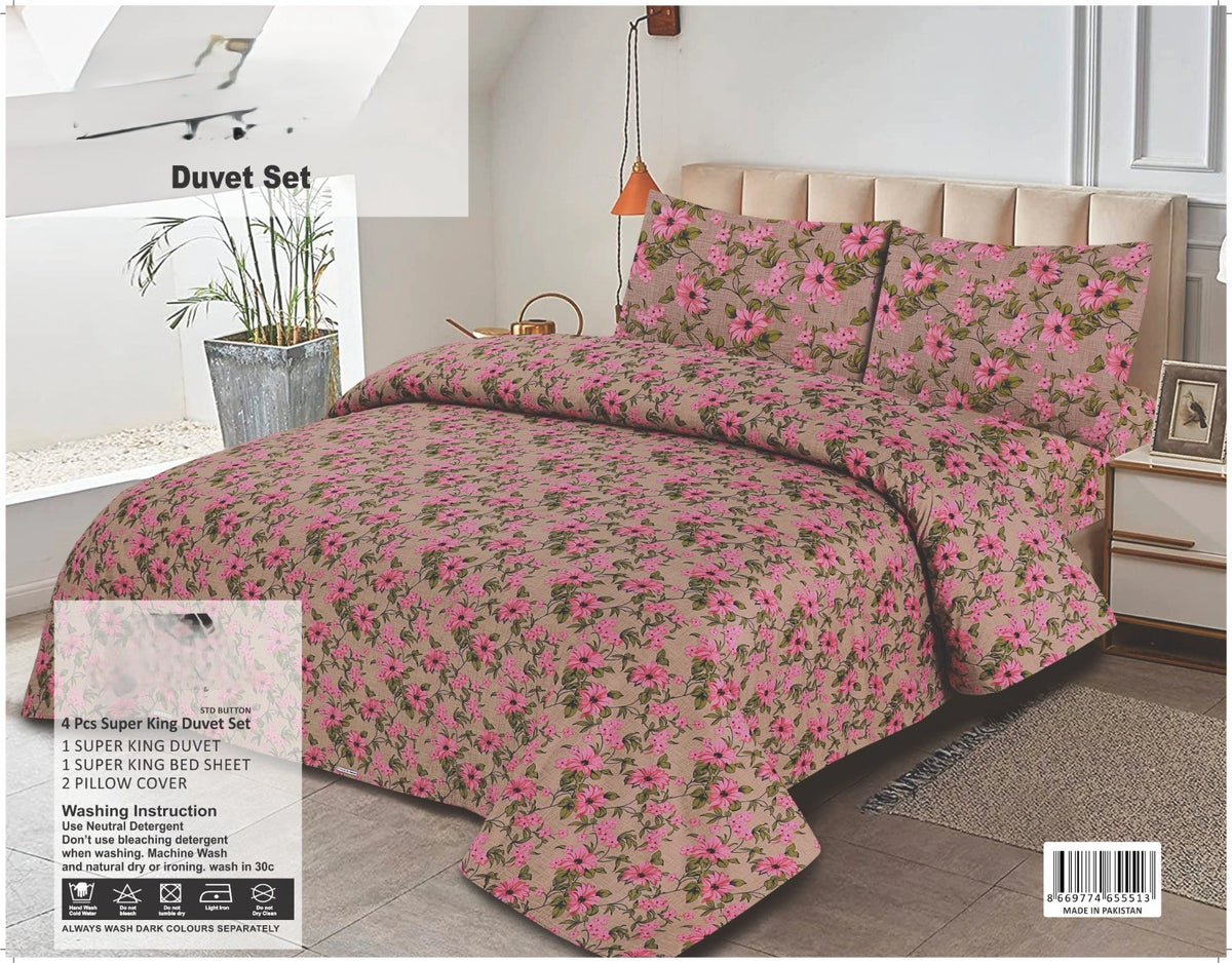 DUVET COVERS SET - 4 PCS (PREMIUM) QCS-1714