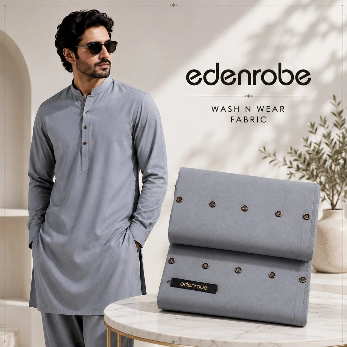 Edenrube Brand  Premium Unstitched 4 season wash wear