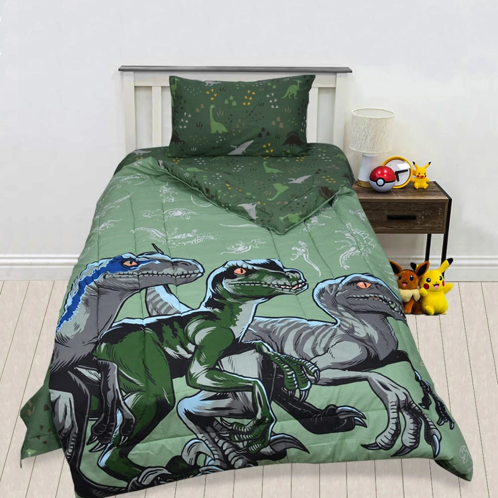 Exports Cotton Kids Printed Comforter Set 3 Piece Design KCS-101