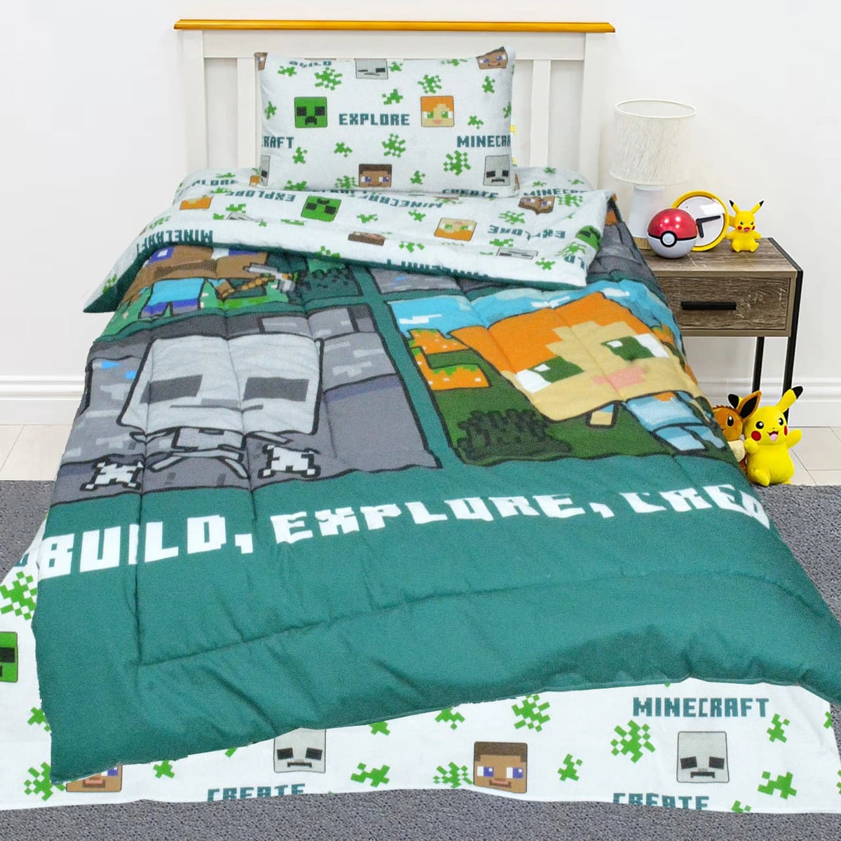 Exports Cotton Kids Printed Comforter Set 3 Piece Design KCS-110