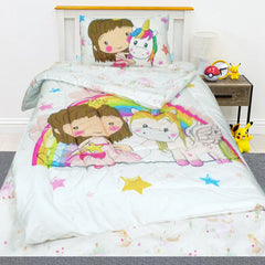 Exports Cotton Kids Printed Comforter Set 3 Piece Design KCS-114