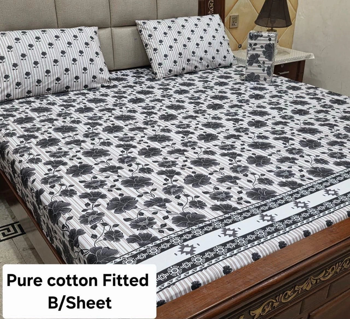 Fitted Sheet Premium-3Pcs-Design-401