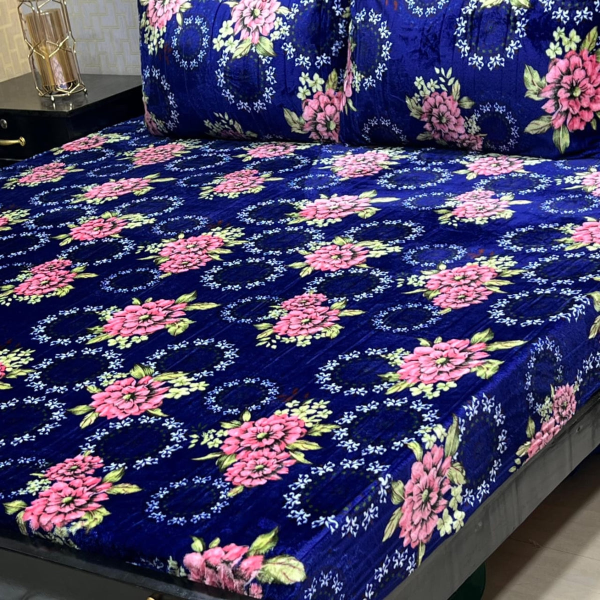 Fleece Bedsheet King Size-3Pcs-Design-617