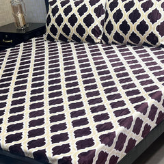 Fleece Bedsheet King Size-3Pcs-Design-625