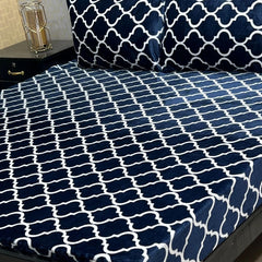 Fleece Bedsheet King Size-3Pcs-Design-630