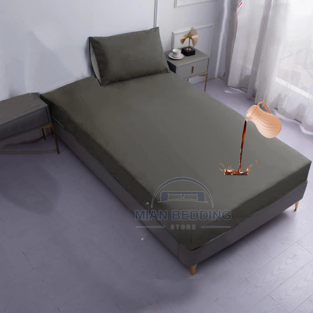 2 SIDE ZIPPER WATERPROOF MATTRESS COVER  (Single Bed )