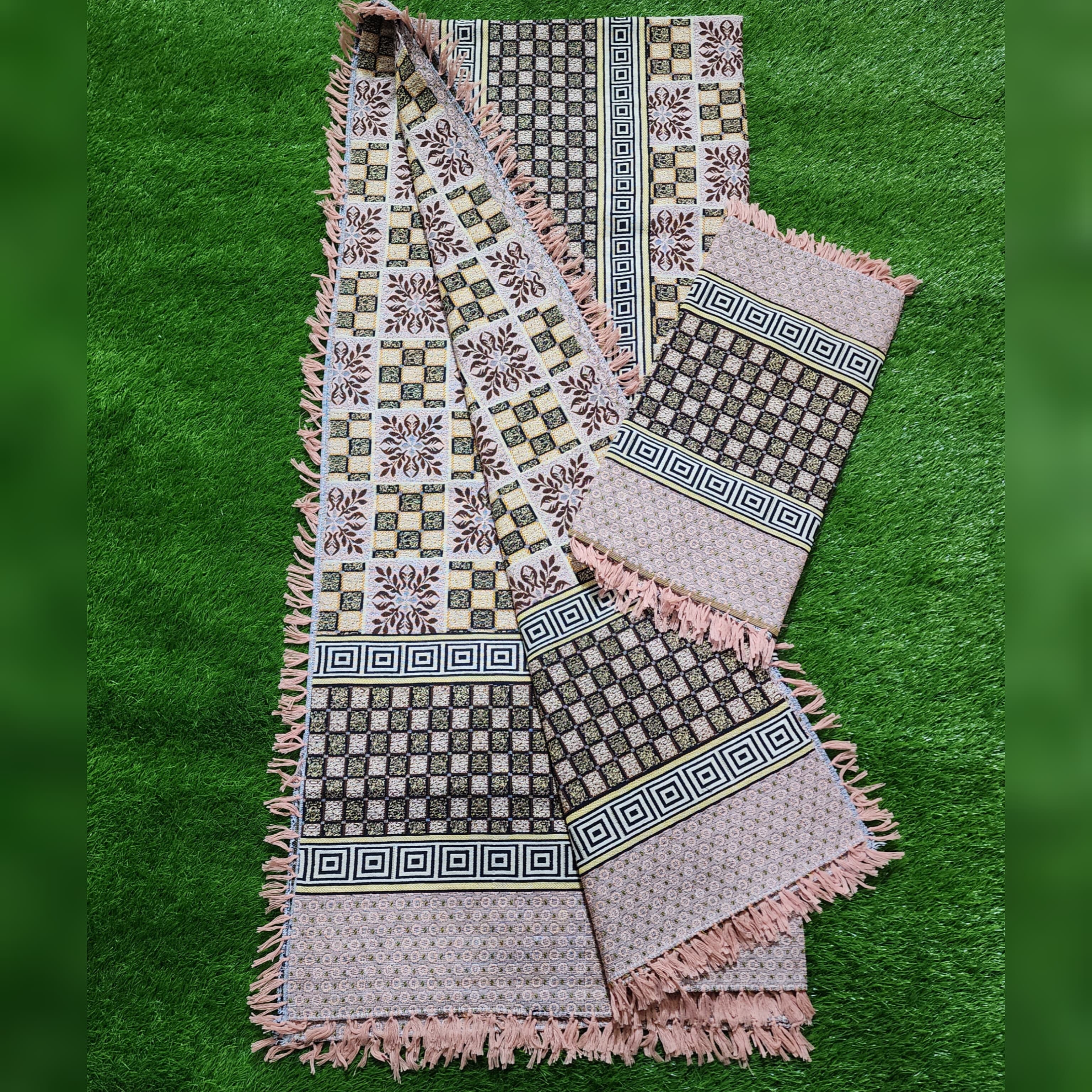 Multani Bedsheet Set King Size 3Pcs - Design-212