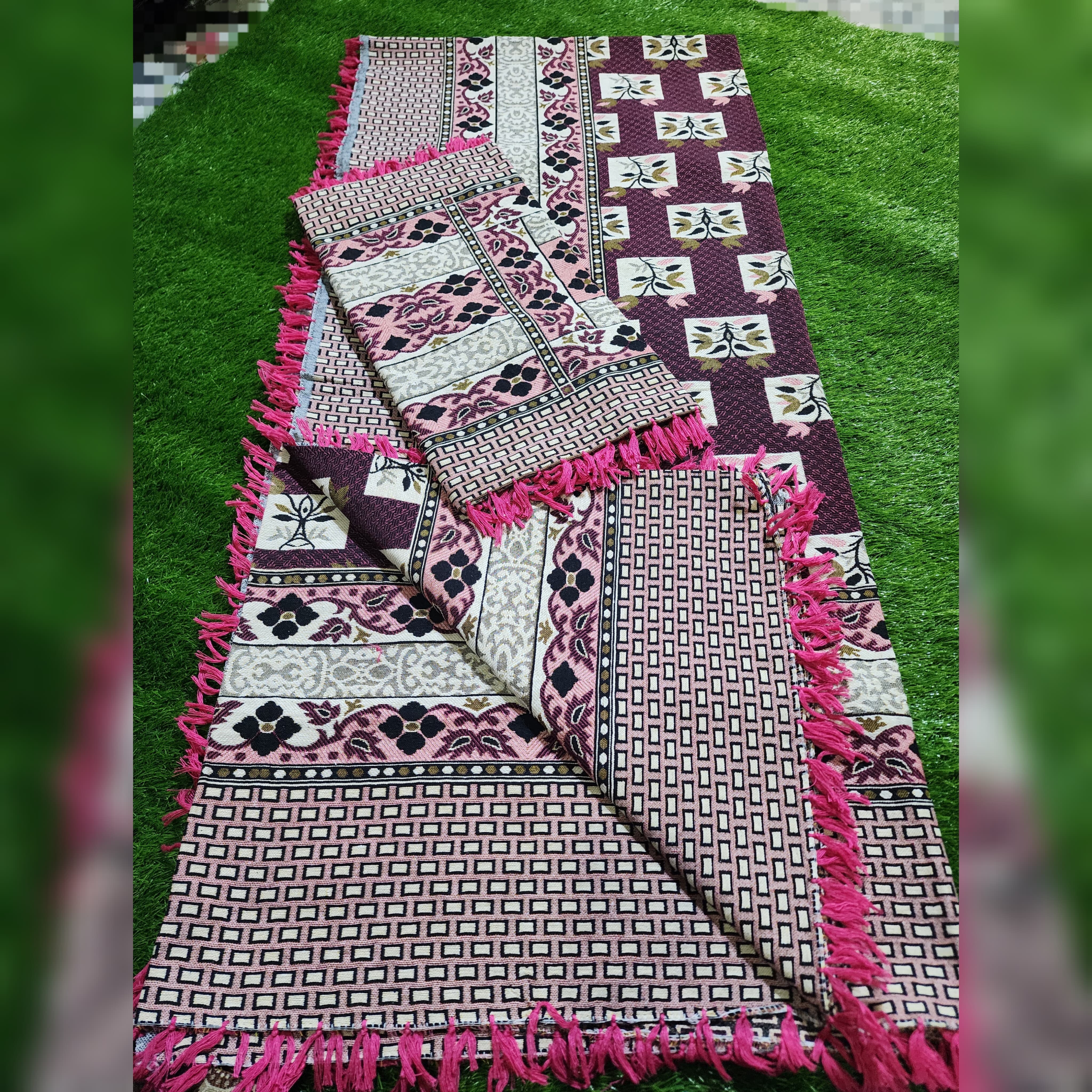 Multani Bedsheet Set King Size 3Pcs - Design-218