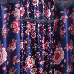 Imported Silk Curtains Blackout ( 2 Curtain Set )