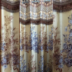 Imported Silk Curtains Blackout ( 2 Curtain Set )
