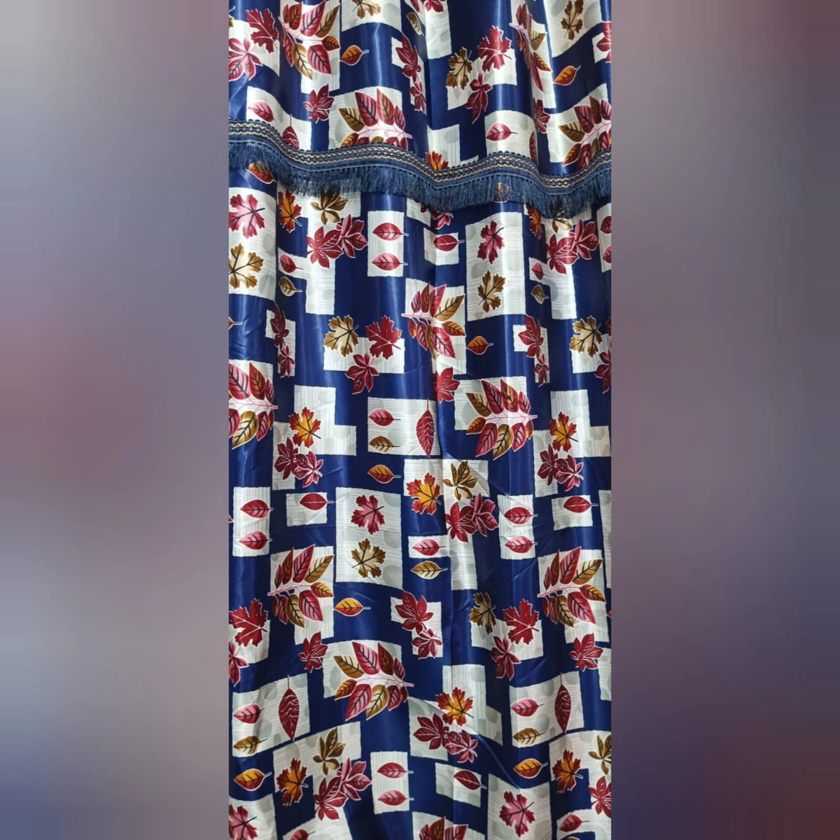 Imported Silk Curtains Blackout ( 2 Curtain Set )