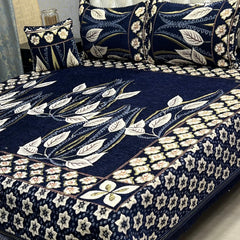 Jacquard Velvet Bed Sheet-4PC Design-510