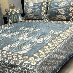 Jacquard Velvet Bed Sheet-4PC Design-511