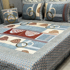 Jacquard Velvet Bed Sheet-4PC Design-513
