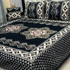 Jacquard Velvet Bed Sheet-4PC Design-512