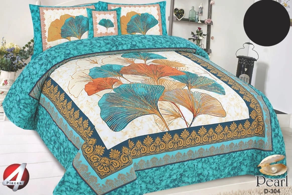 Decent Floral Printed Bedsheet