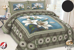 Cotton Bedsheet | King Size Printed Bedding