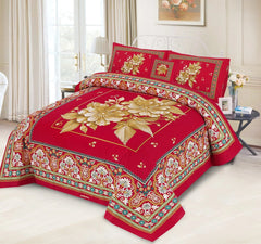 Best Printed Bedsheets | Decent King Size Panel Bedding