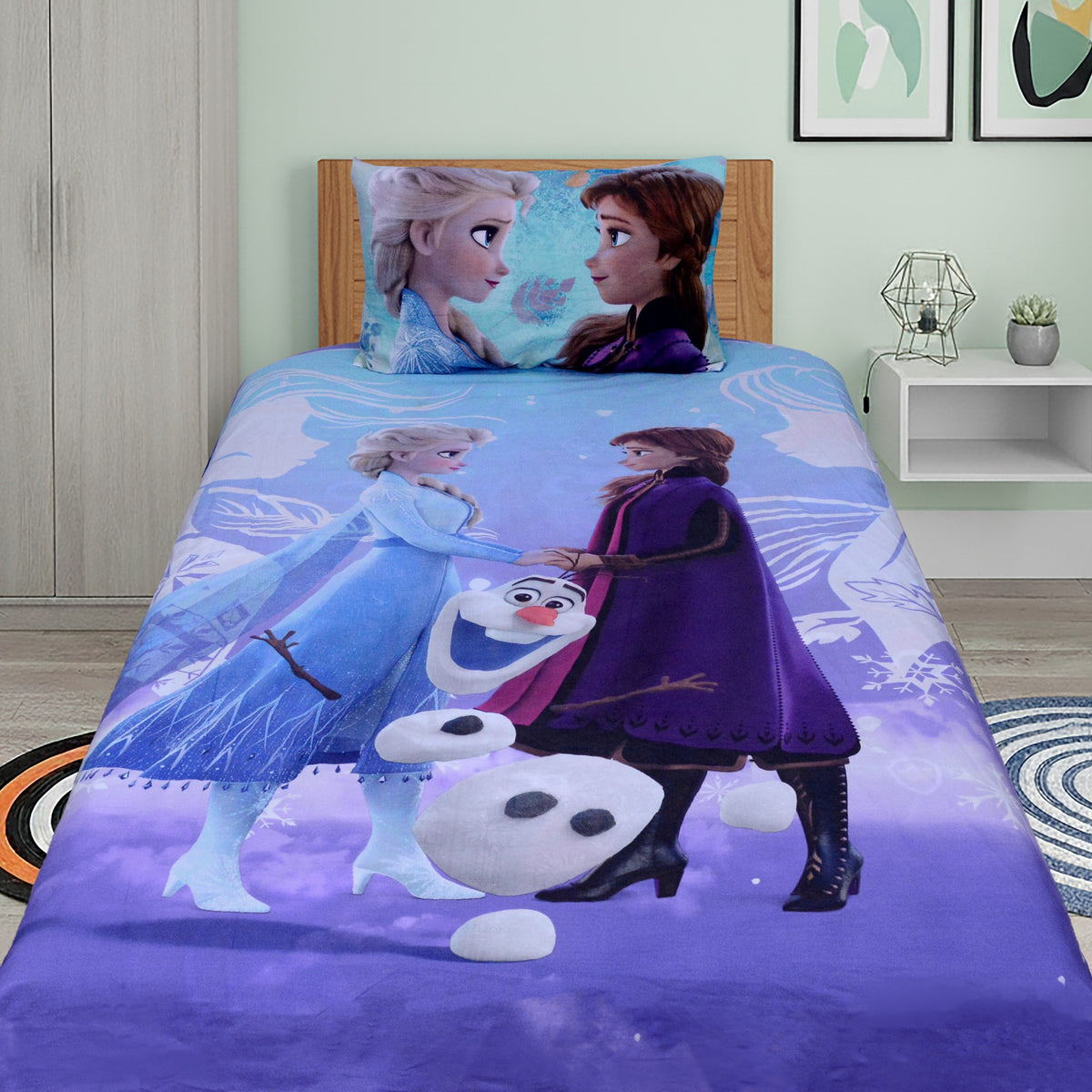 Frozen Kids Exports Cotton Single Bedsheet