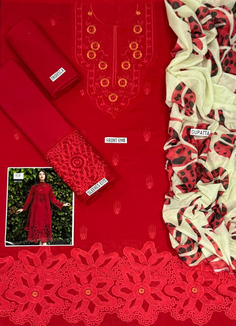 3 PIECE UNSTITCHED LAWN SUIT SUMMER COLLECTION 2025