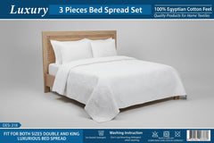 BEDSPREAD SET - 3 PCS-208-(PREMIUM)