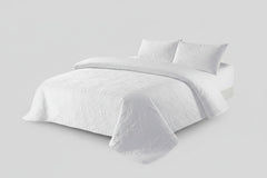 BEDSPREAD SET - 3 PCS DEEP BLUE (PREMIUM)