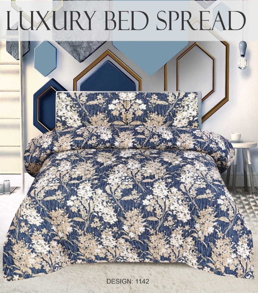 Quilted Bedspread Printed 3-Piece