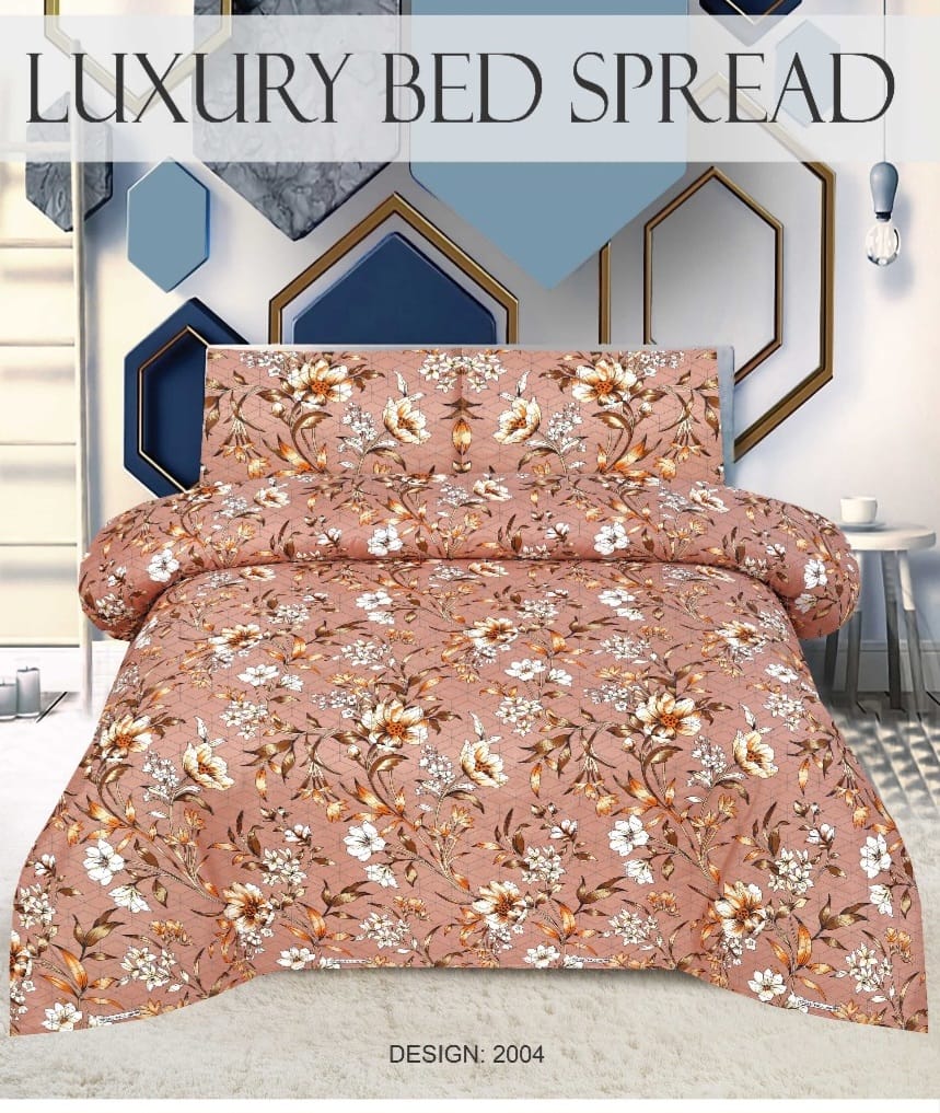 Quilted Bedspread Printed 3-Piece