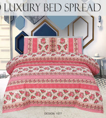 Quilted Bedspread Printed 3-Piece