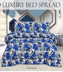 Quilted Bedspread Printed 3-Piece