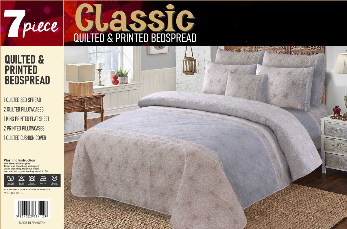 Luxury 7 Piece Bed spread Set Design-1166