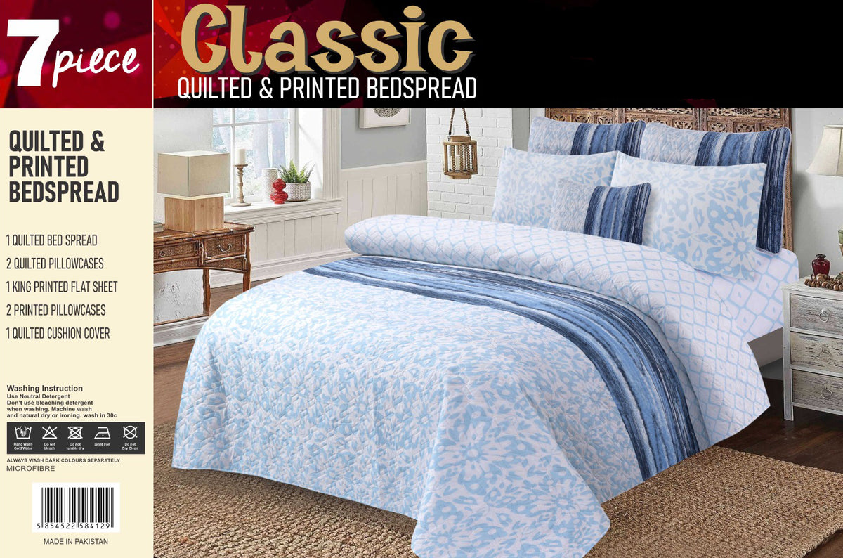 Luxury 7 Piece Bed spread Set Design-1167