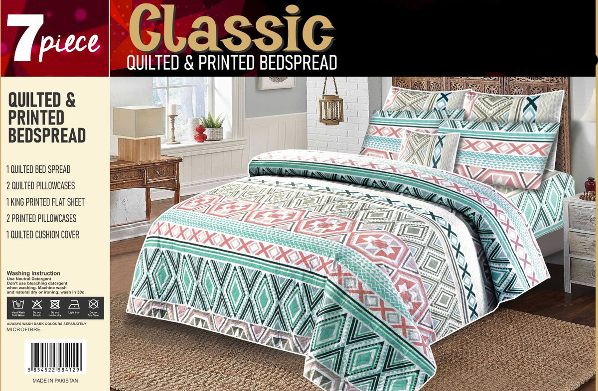 Luxury 7 Piece Bed spread Set Design-1170
