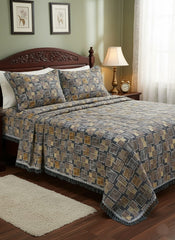 Multani Bedsheet Set King Size 3Pcs - Design-206