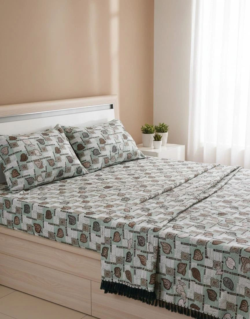 Multani Bedsheet Set King Size 3Pcs - Design-215
