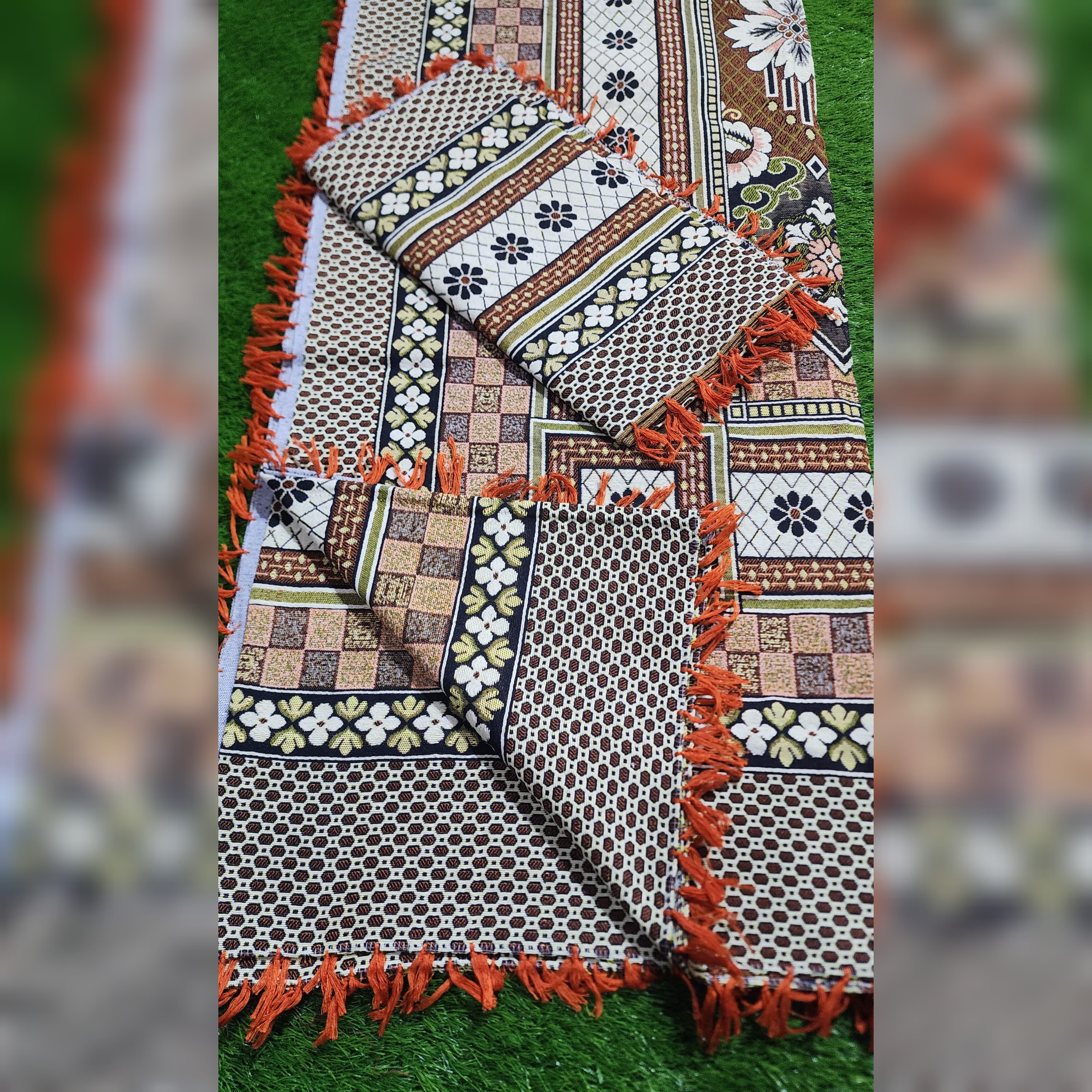 Multani Bedsheet Set King Size 3Pcs - Design-230