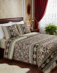 Multani Bedsheet Set King Size 3Pcs - Design-235