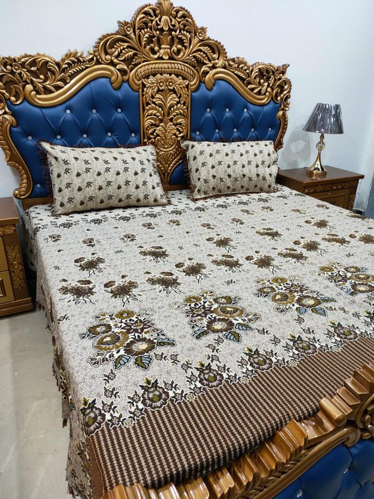 Multani Bedsheet Set King Size 3Pcs - Design-236