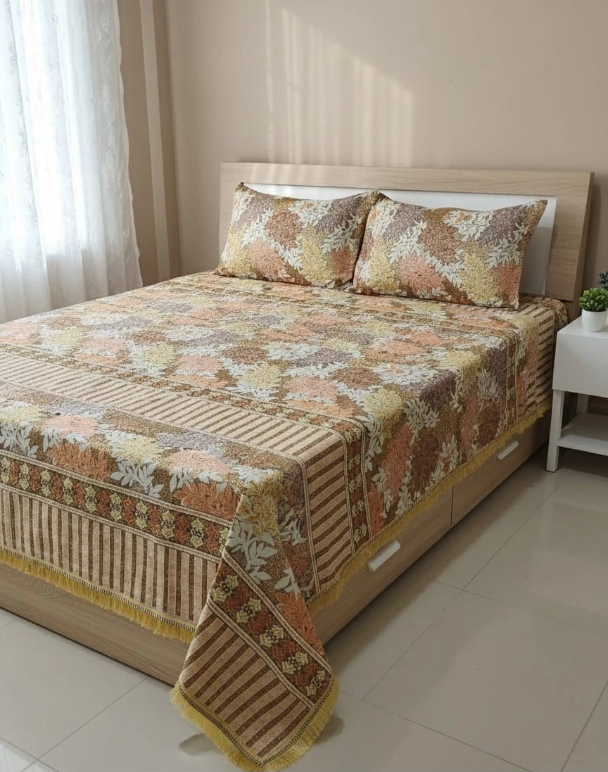 Multani Fancy Gultex Bed Sheet King Size- Design-232
