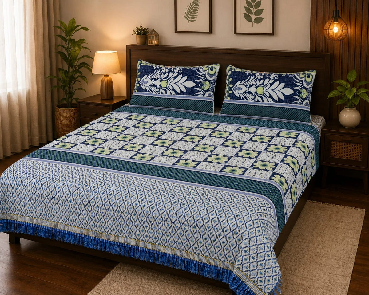 Multani Fancy Gultex Bed Sheet King Size- Design-237