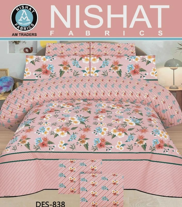 Double Bed Sheet NISHAT-DES-838