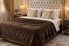 Plain Throw Plush Blanket Solid Fleece Blanket