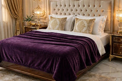 Plain Throw Plush Blanket Solid Fleece Blanket