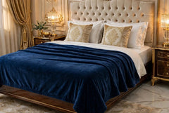 Plain Throw Plush Blanket Solid Fleece Blanket