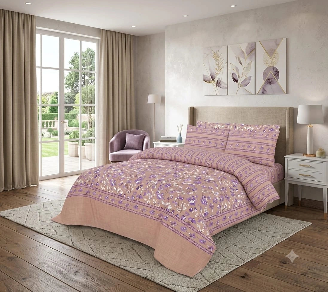 Premium 6 Pcs Comforter Set Design-602