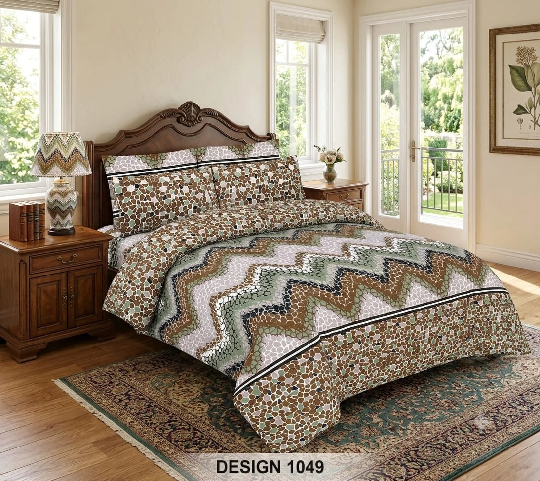 Premium 6 Pcs Comforter Set Design-828