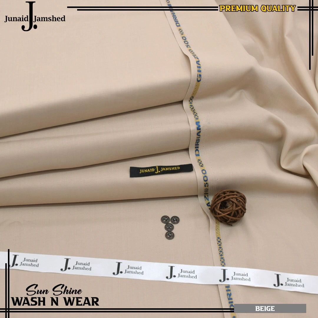 Men's Unstitched Wash And Wear-BEIGE