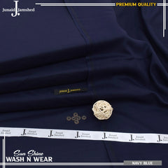 Men's Unstitched Slub Wash And Wear-NAVY BLUE