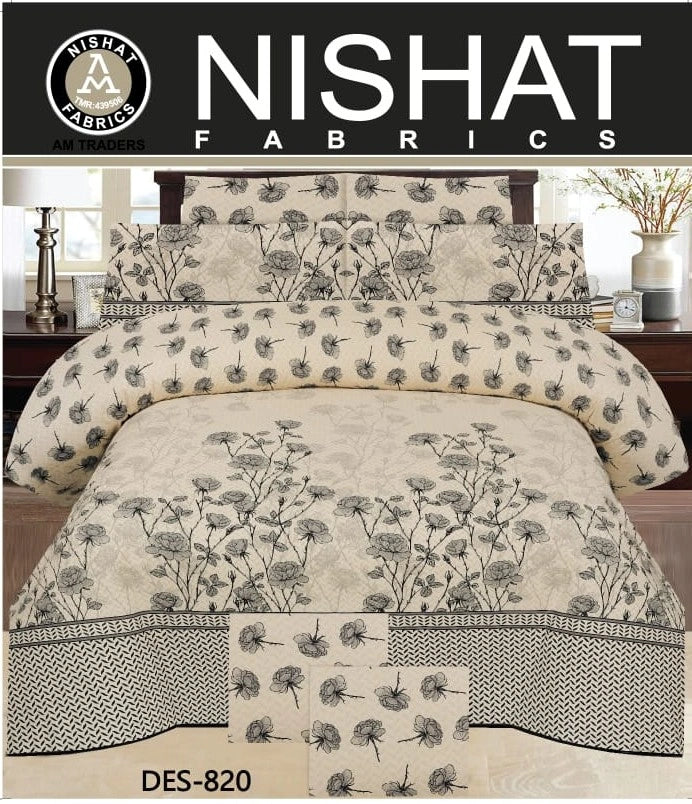 Premium 6 Pcs Comforter Set Design-820